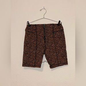 Free People Leopard Printed Biker Short Size Medium
